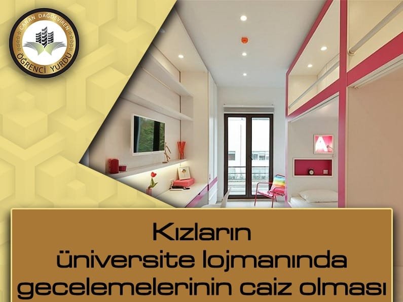 Üniversite Yurdu Konaklama Belgesi Kız Öğrenciler İçin